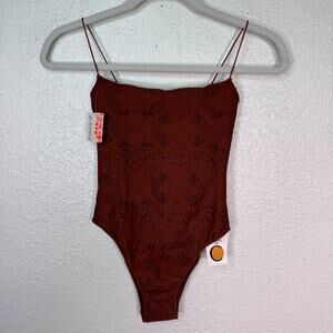 Tropic Of C Swimsuit Womens XS One Piece Henna Cheeky Swimwear Free People NEW